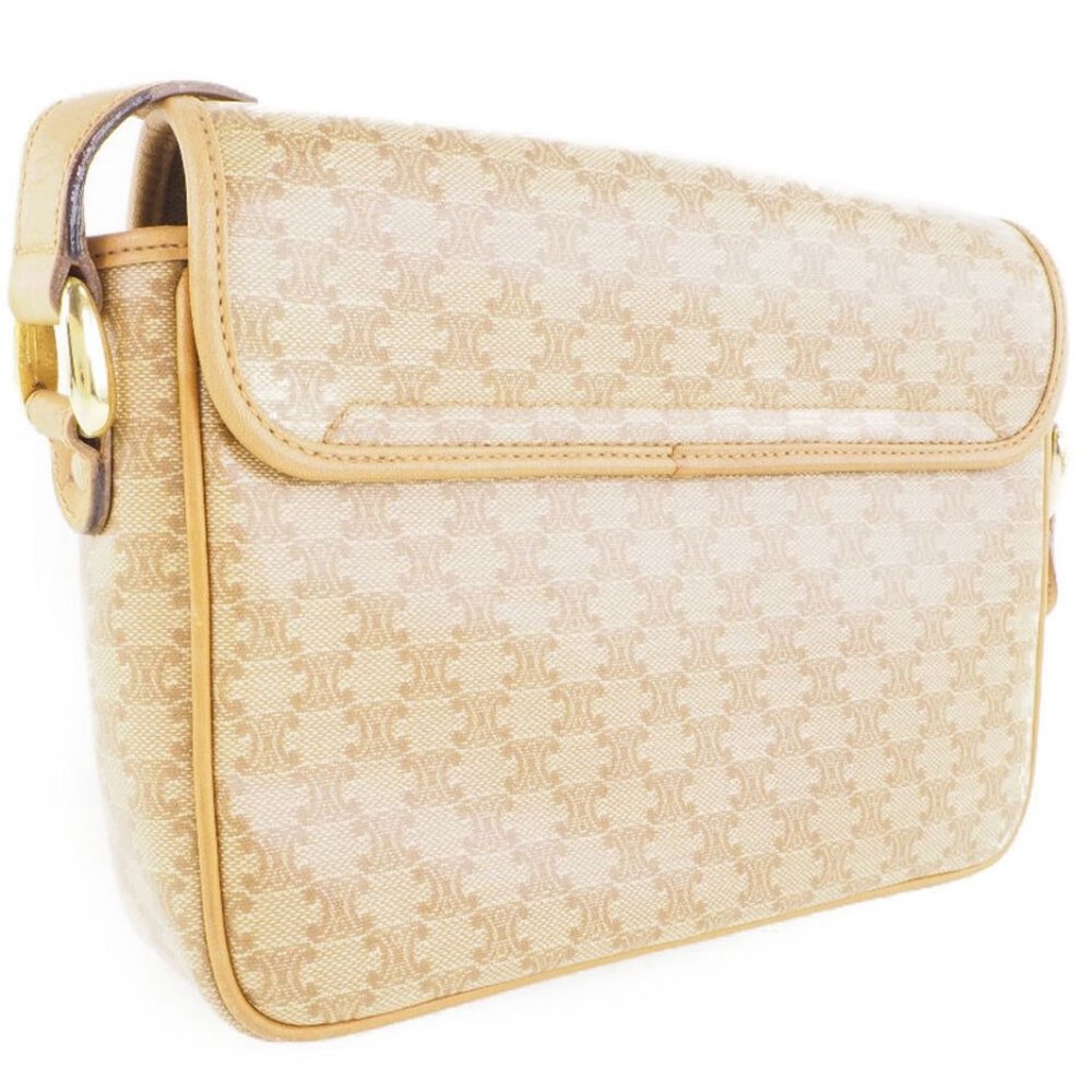 Celine Macadam Pattern Old Celine Shoulder Bag Be… - image 4